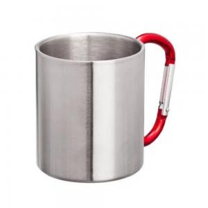 Caneca de Inox Adventure Cinza e Vermelho NTK